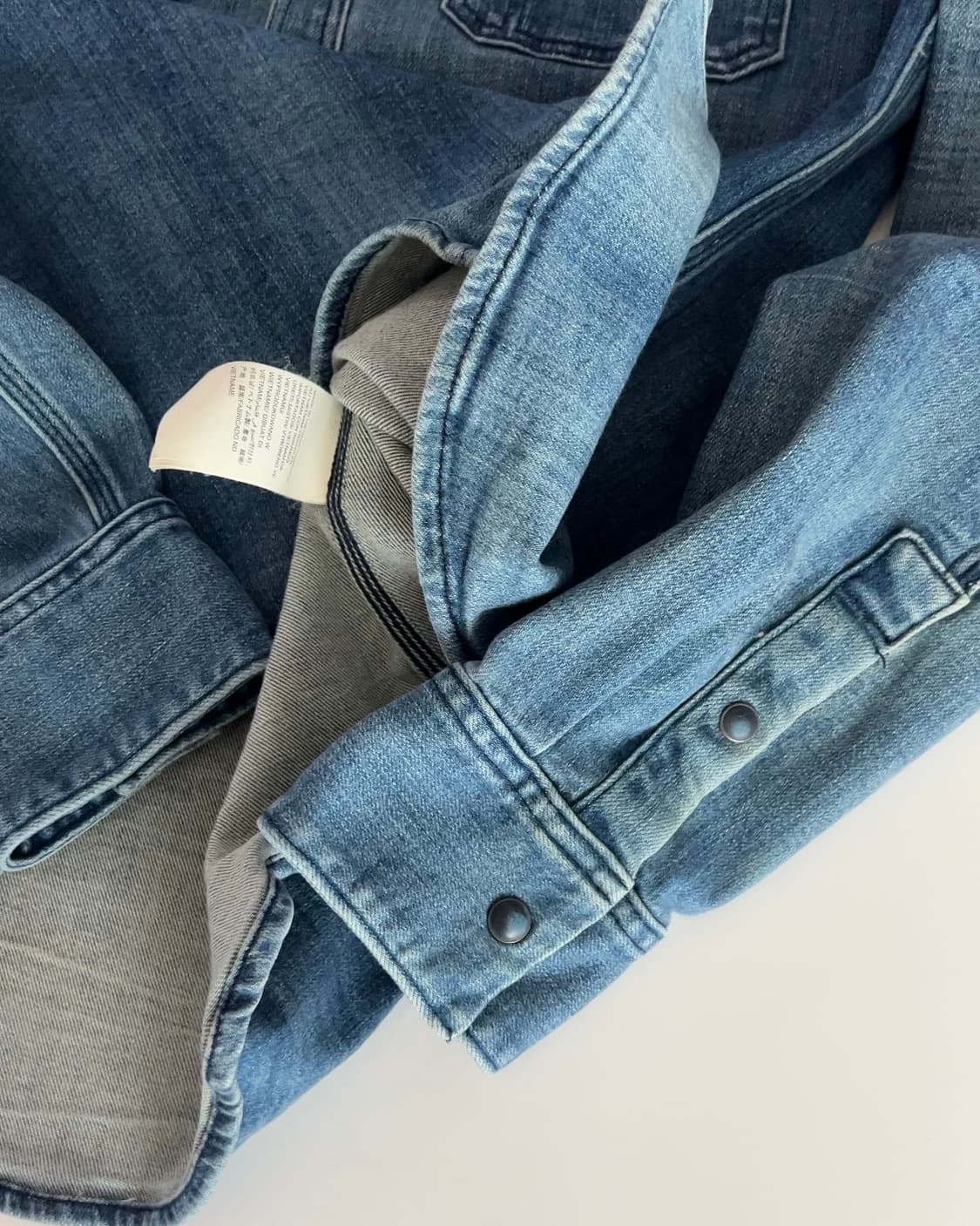 캘빈클라인 투포켓 데님 웨스턴 셔츠 L 상품이미지5