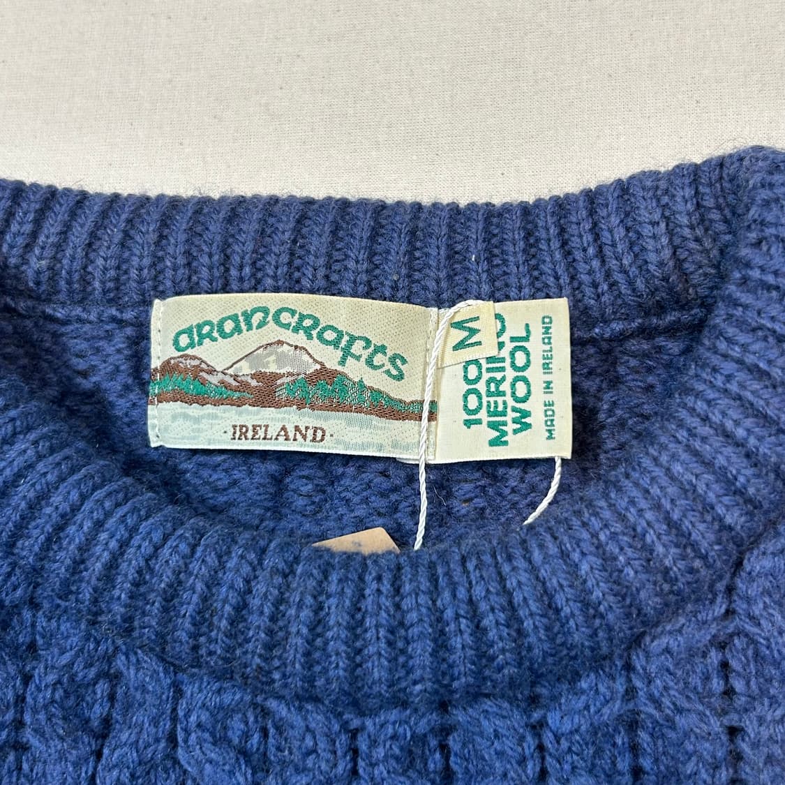 M) Aran Crafts 아란크래프트 피셔맨 울 니트 스웨터 상품이미지6