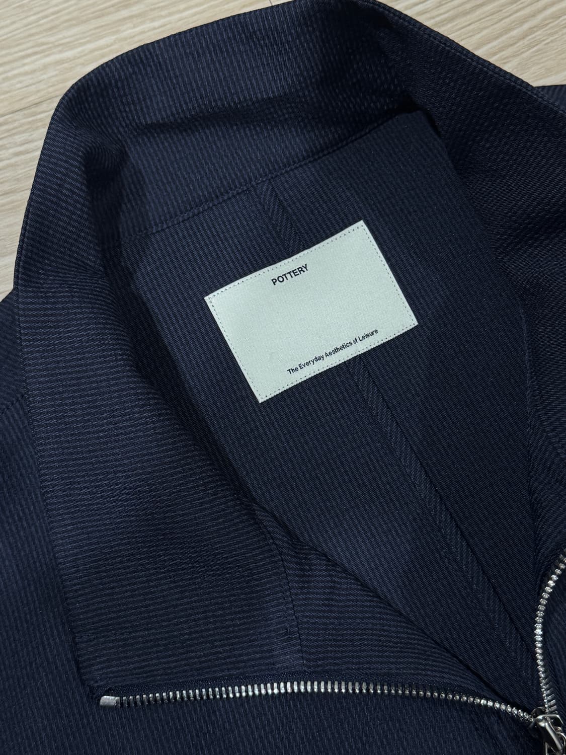 [3] 포터리 26SS 시어서커 블루종 네이비 상품이미지2