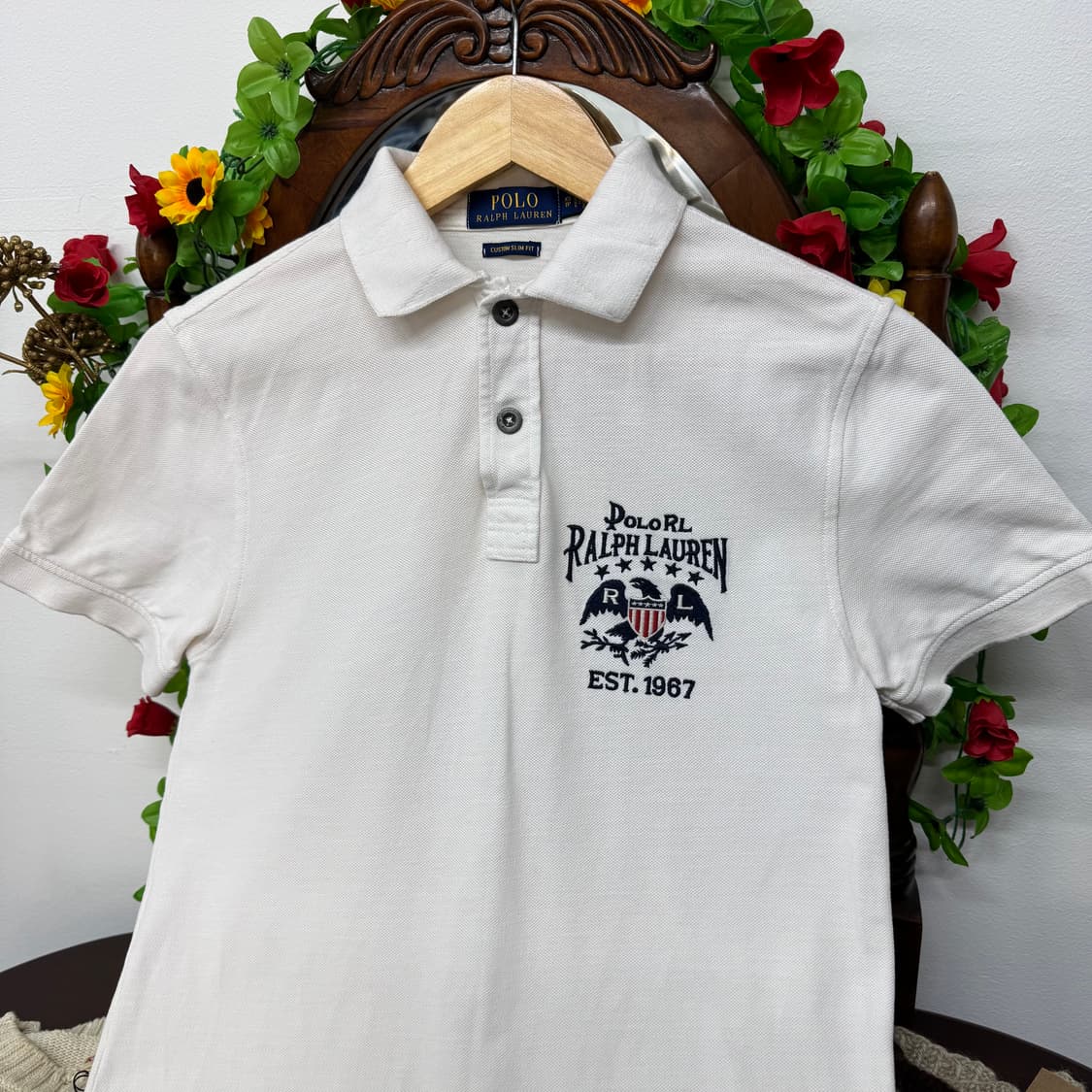 랄프로렌 폴로 성조기 카라 티셔츠 (XS)   상품이미지1