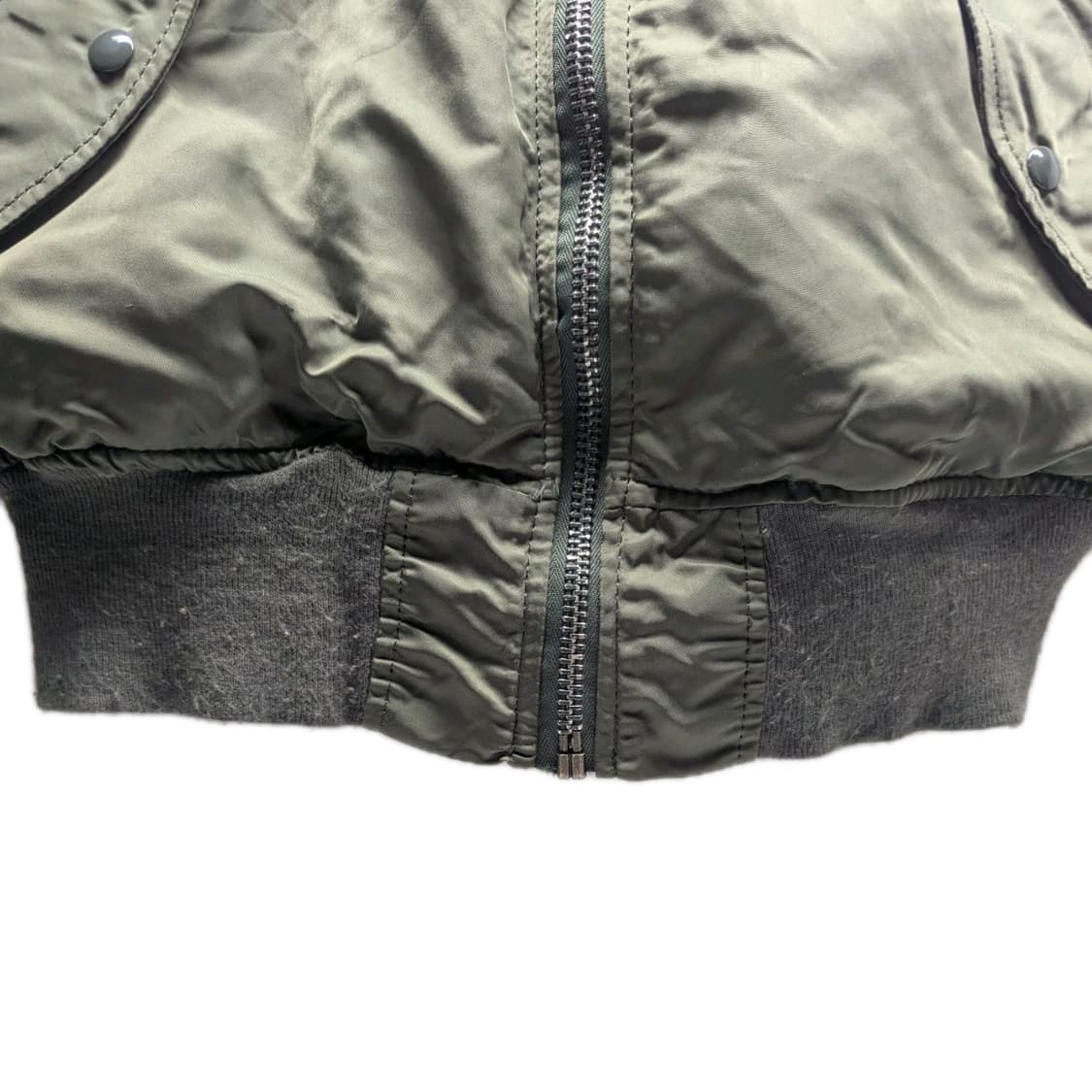 80s 미공군 납품용 알파인더스트리 MA-1 플라이트자켓 세이지 상품이미지3