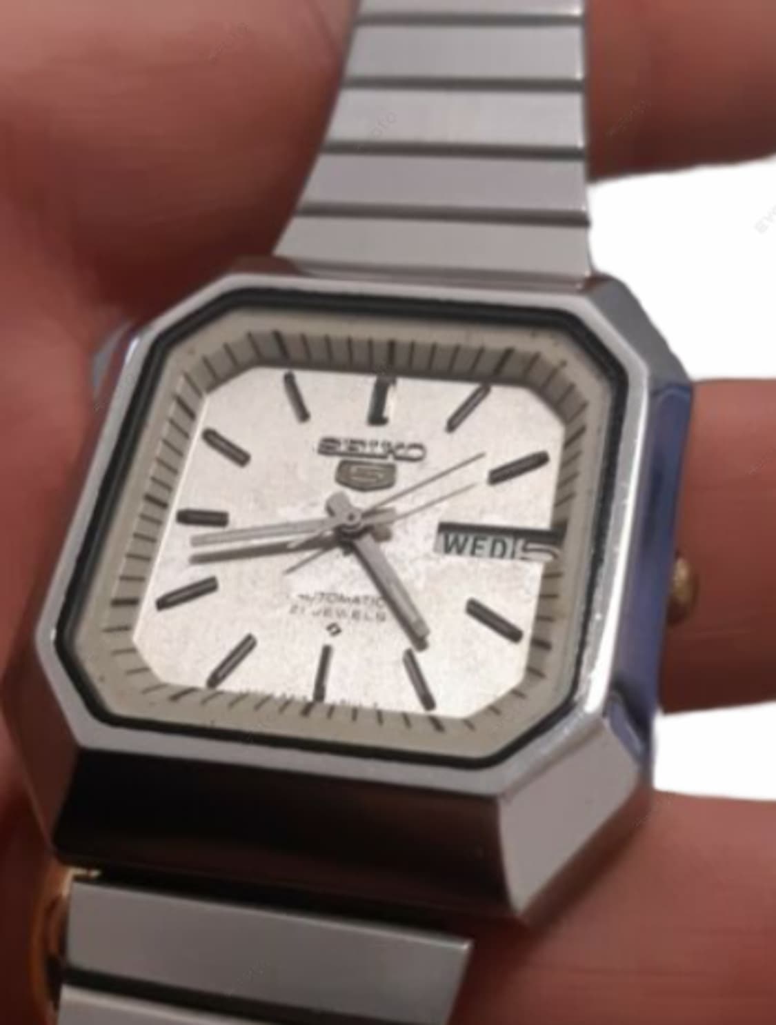 [정품,히든피스] 세이코 실버 테레비 엑츄러스 오토매틱 레트로 워치
 상품이미지1