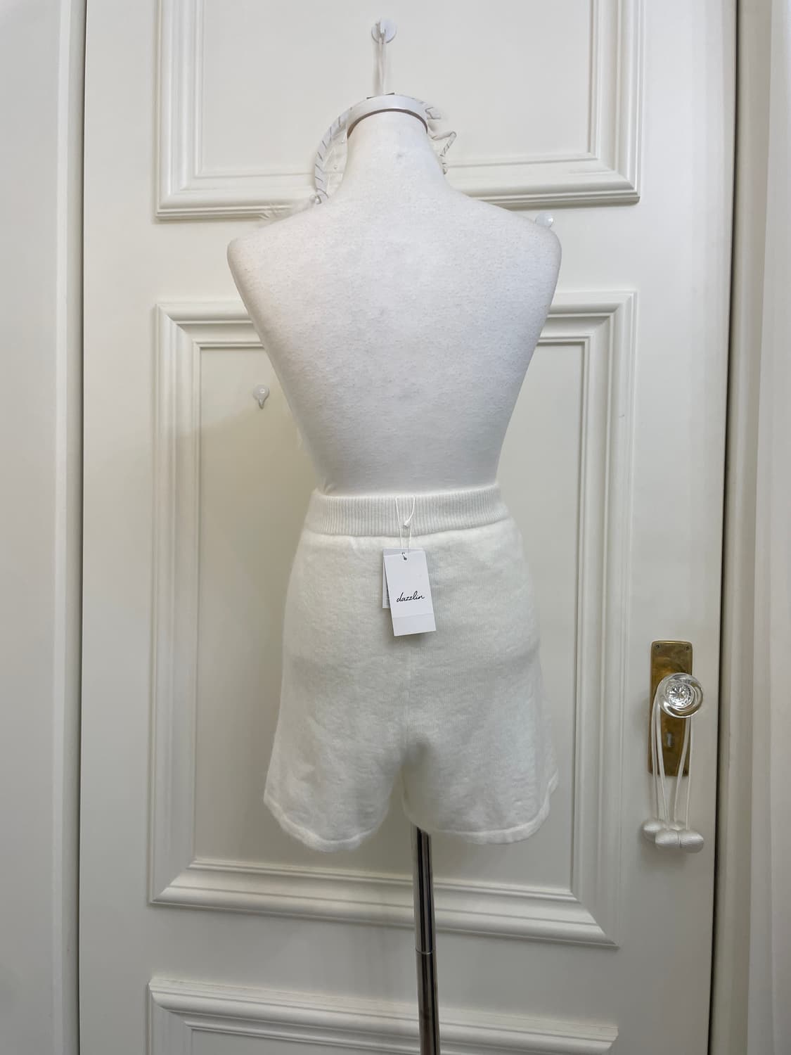 white angora banding mini pants 상품이미지3