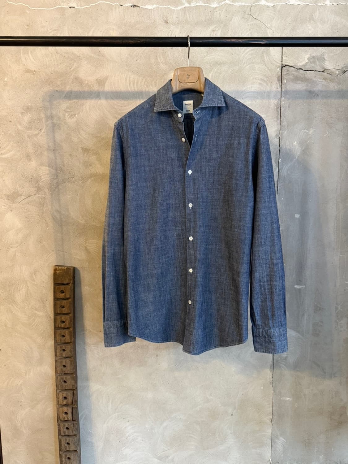 BOGGI 보기 샴브레이 셔츠 100 상품이미지1