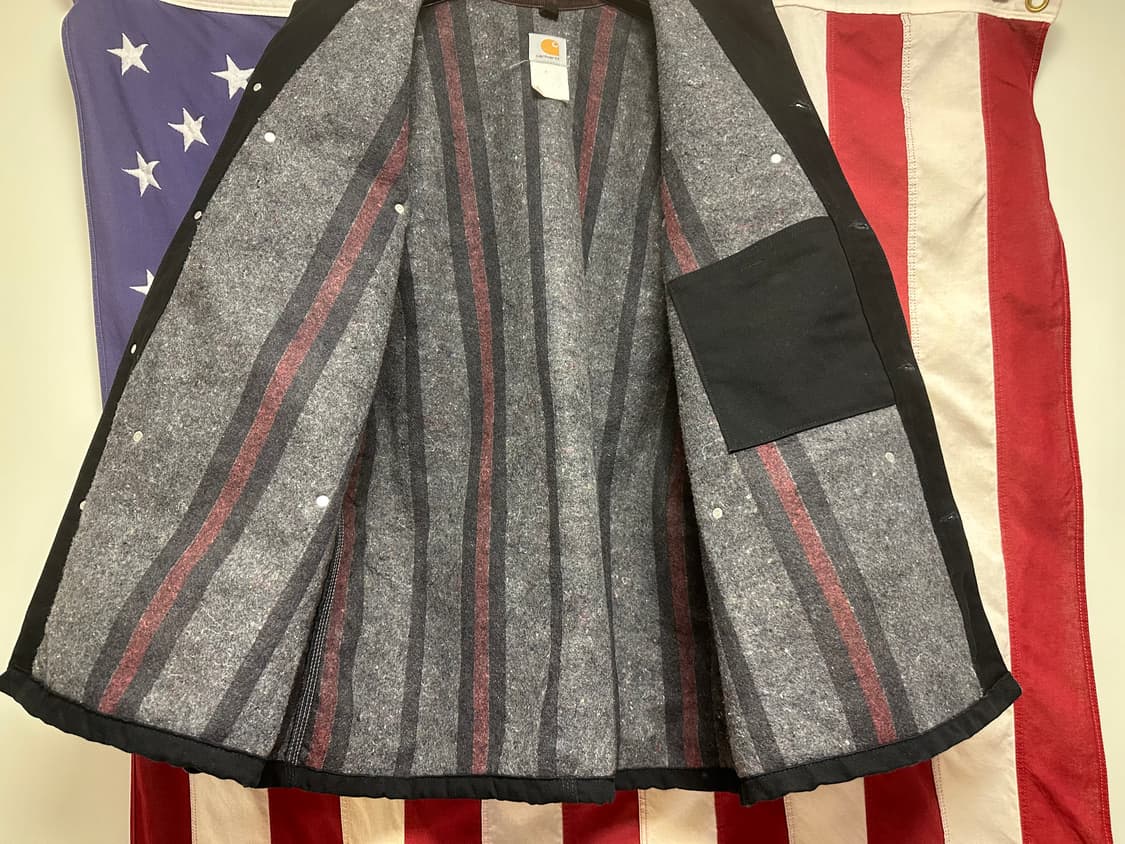 carhartt c01 chore coat black usa made 상품이미지5