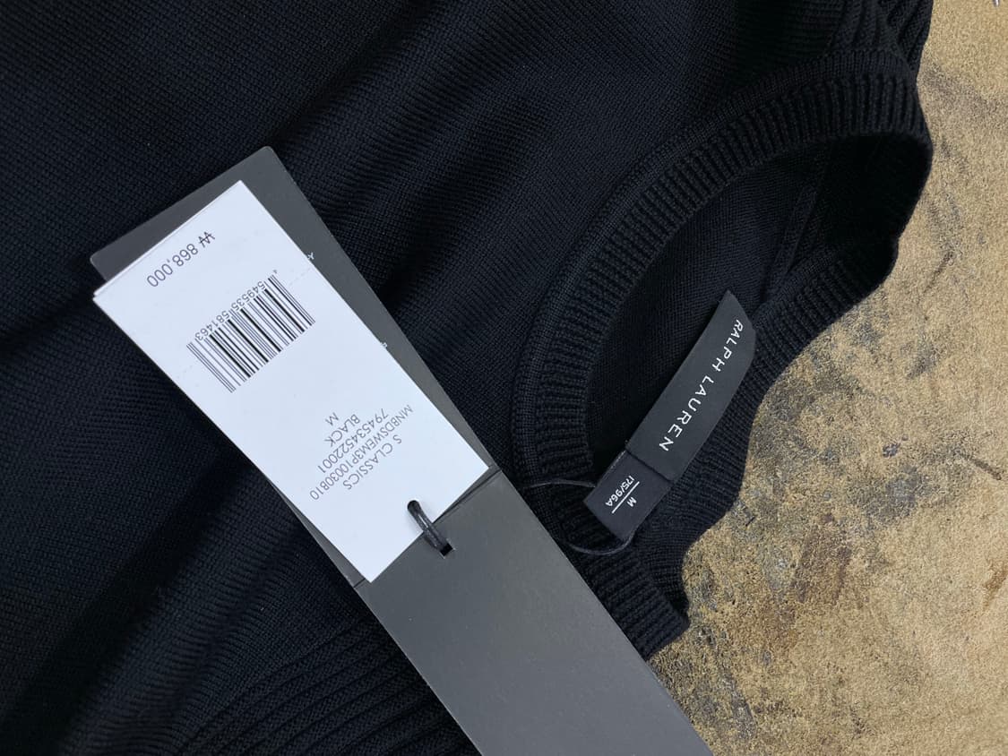 폴로랄프로렌(블랙라벨)/메리노울 니트티 상품이미지7