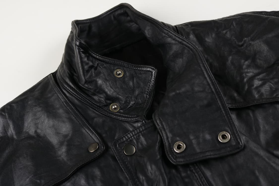 [M] 90s 빈티지 재팬 양가죽 오버핏 블루종 자켓 상품이미지6