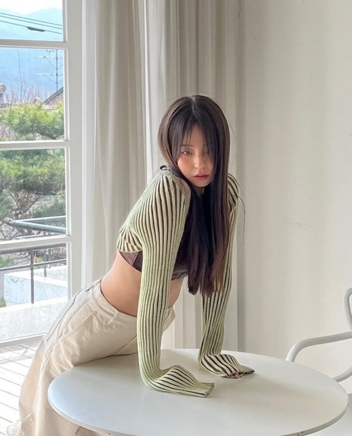 더오픈프로덕트 리브드 볼레로 가디건 상품이미지2