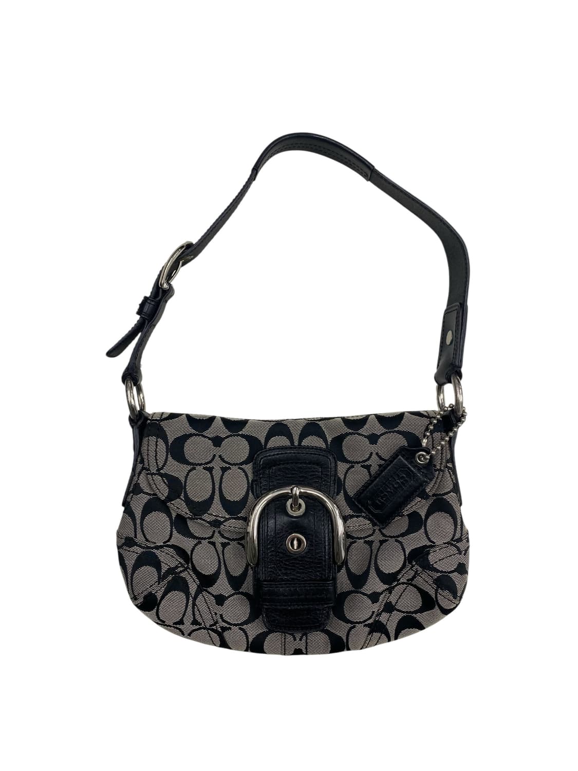 코치 y2k 블랙 버클 숄더백 상품이미지1