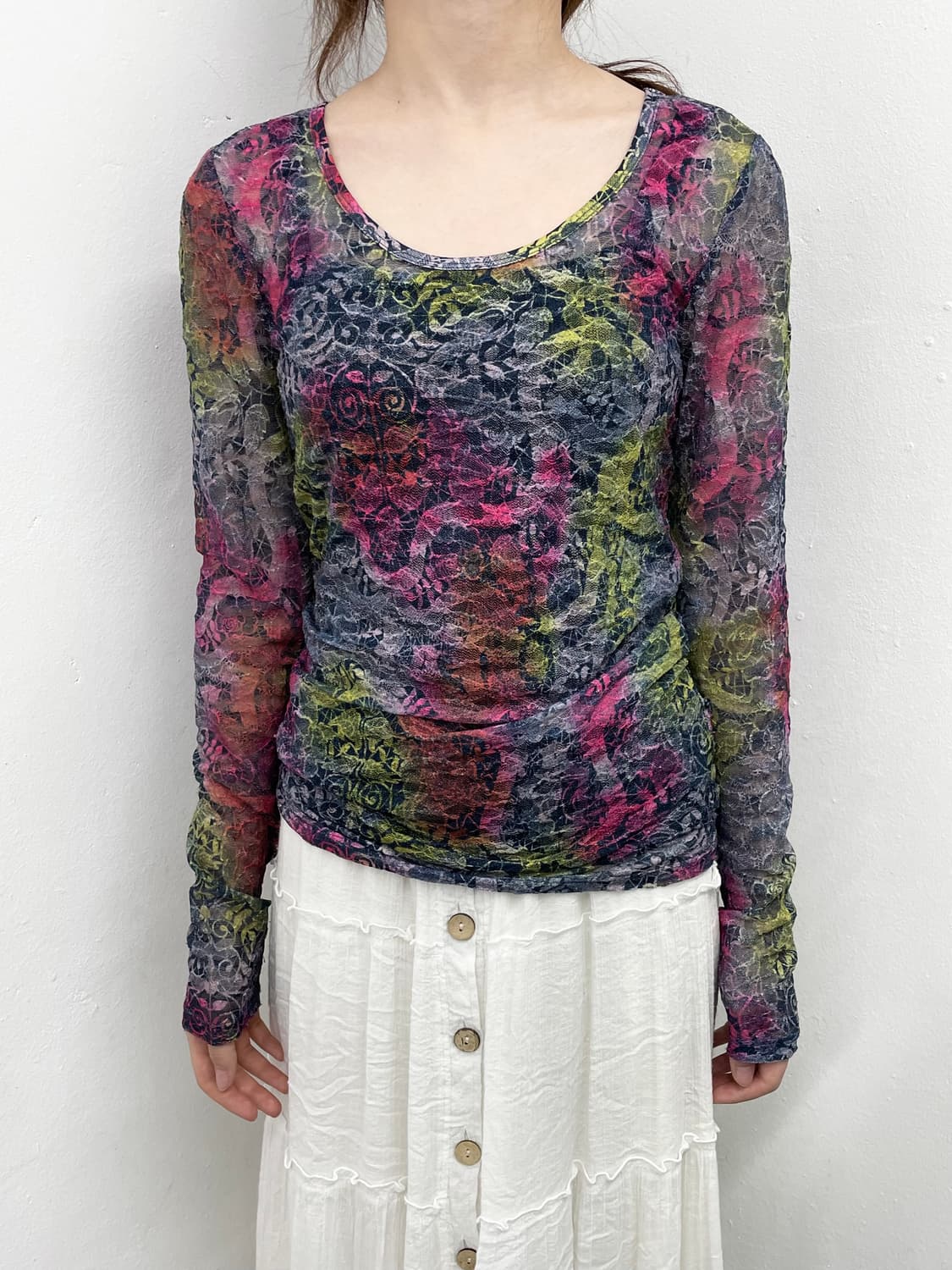 오리엔탈 페어리 컬러 레이스 탑 상품이미지1