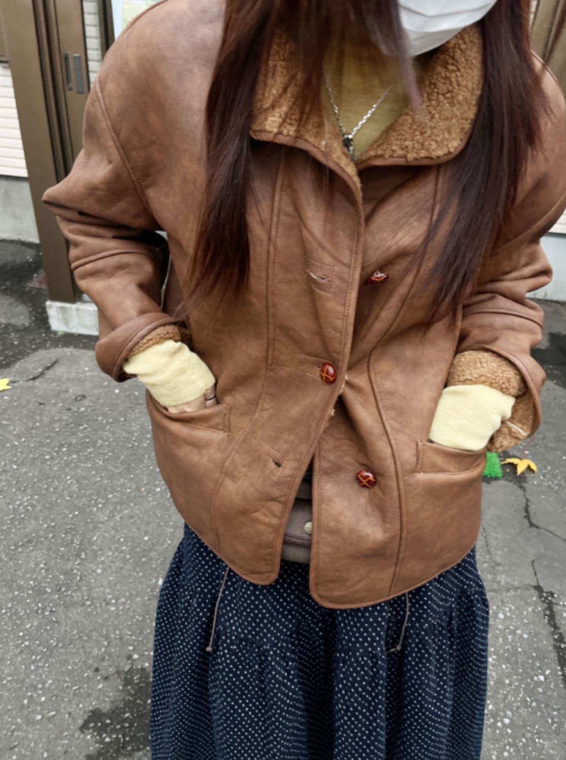 김아홉 소프트 몽돌 무스탕 상품이미지3