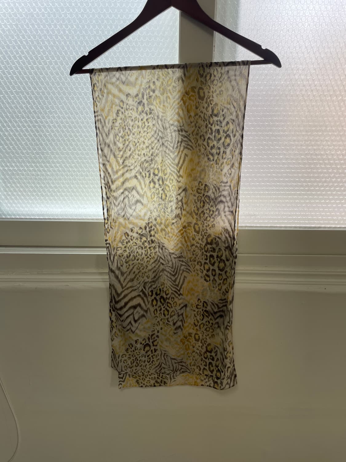 빈티지 레오파드 실키 머플러 J03556 상품이미지3