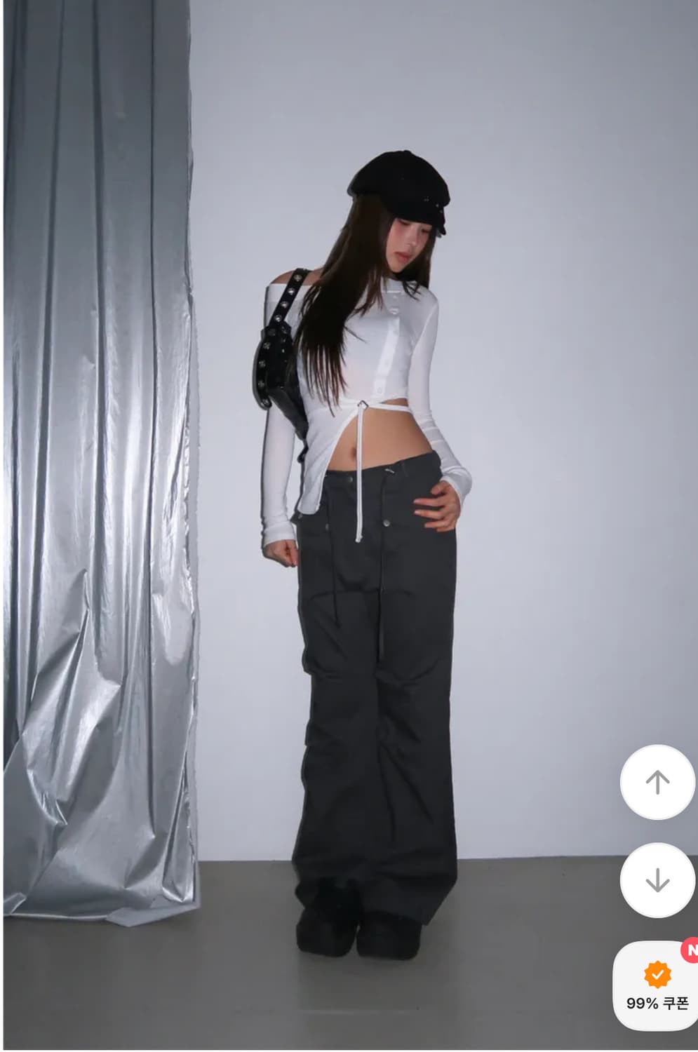 위위미유 파라슈트 부츠컷 팬츠 (옷장 정리중💬) 상품이미지2