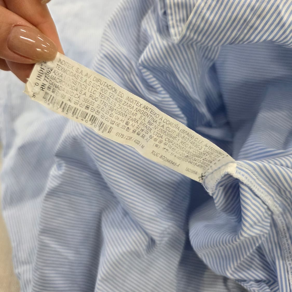 [실측] 자라 스트라이프 셔츠 남방 0210J 상품이미지4