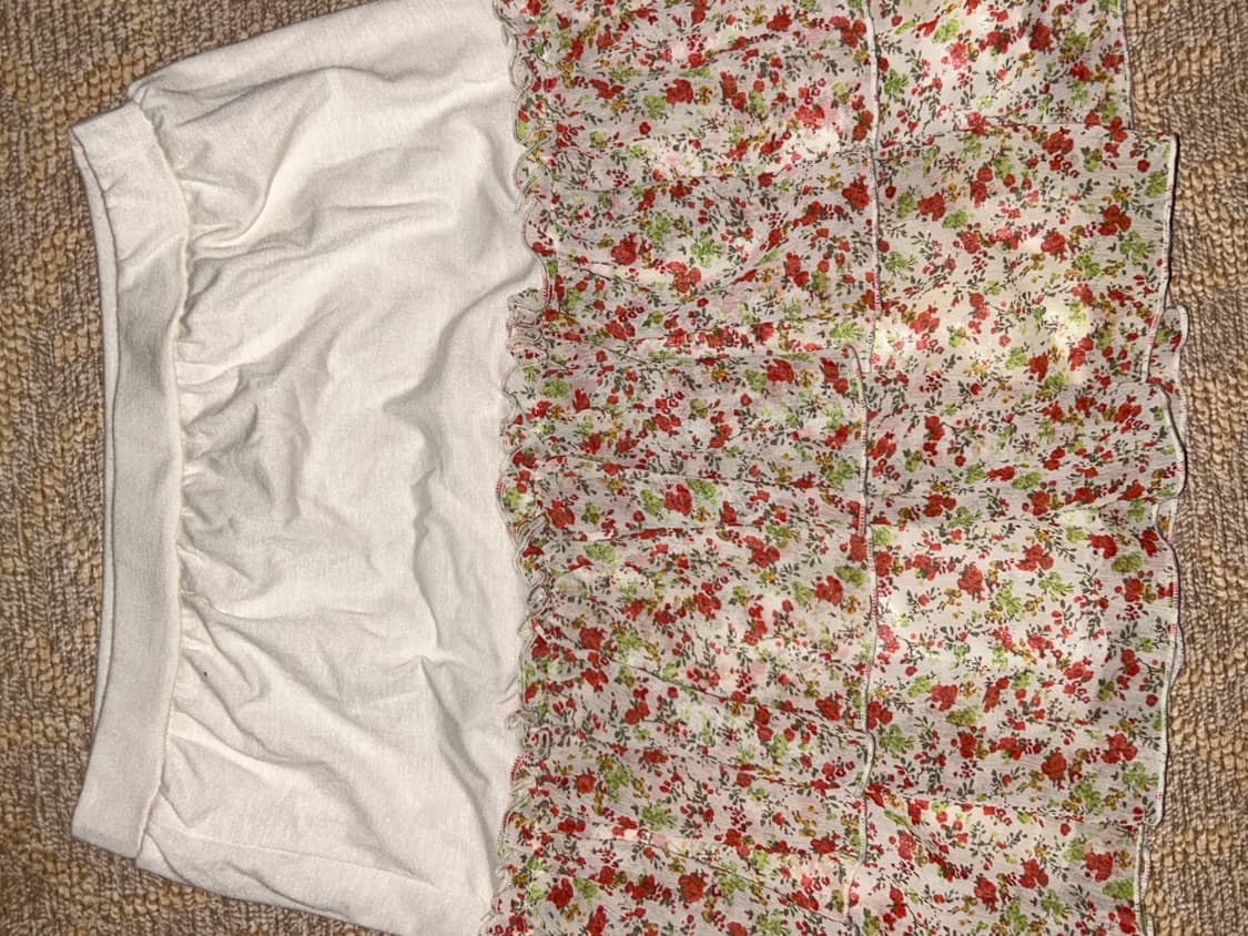 히메갸루 무드 플라워 프릴 스커트 상품이미지2