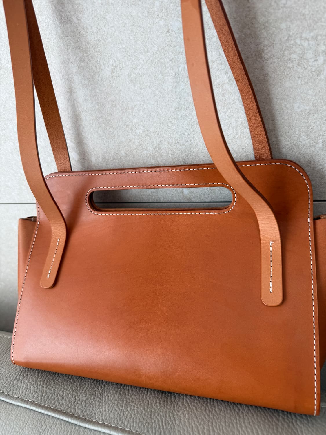 핸드메이드 / 천연가죽 가방 / 2회 착용 / 무드있는 브라운 상품이미지2