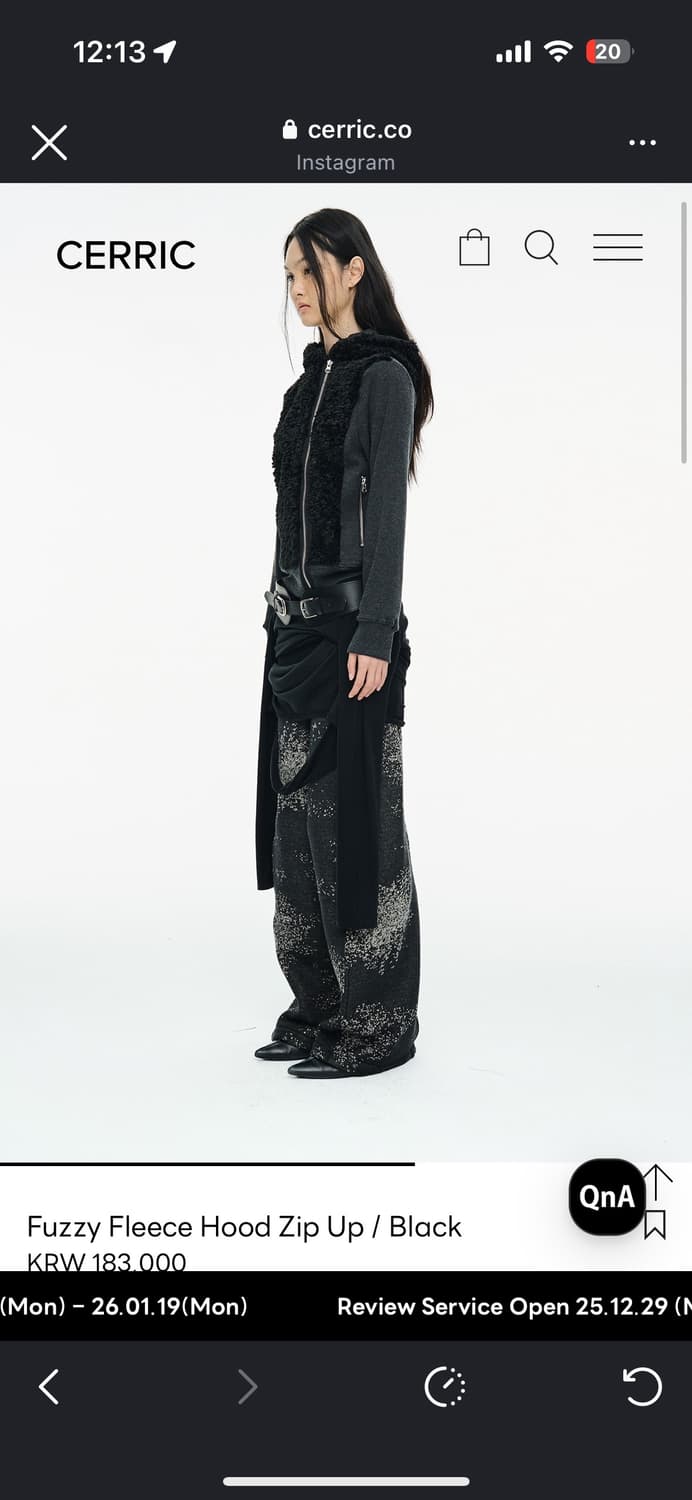 Cerric fuzzy hood zip up 상품이미지1