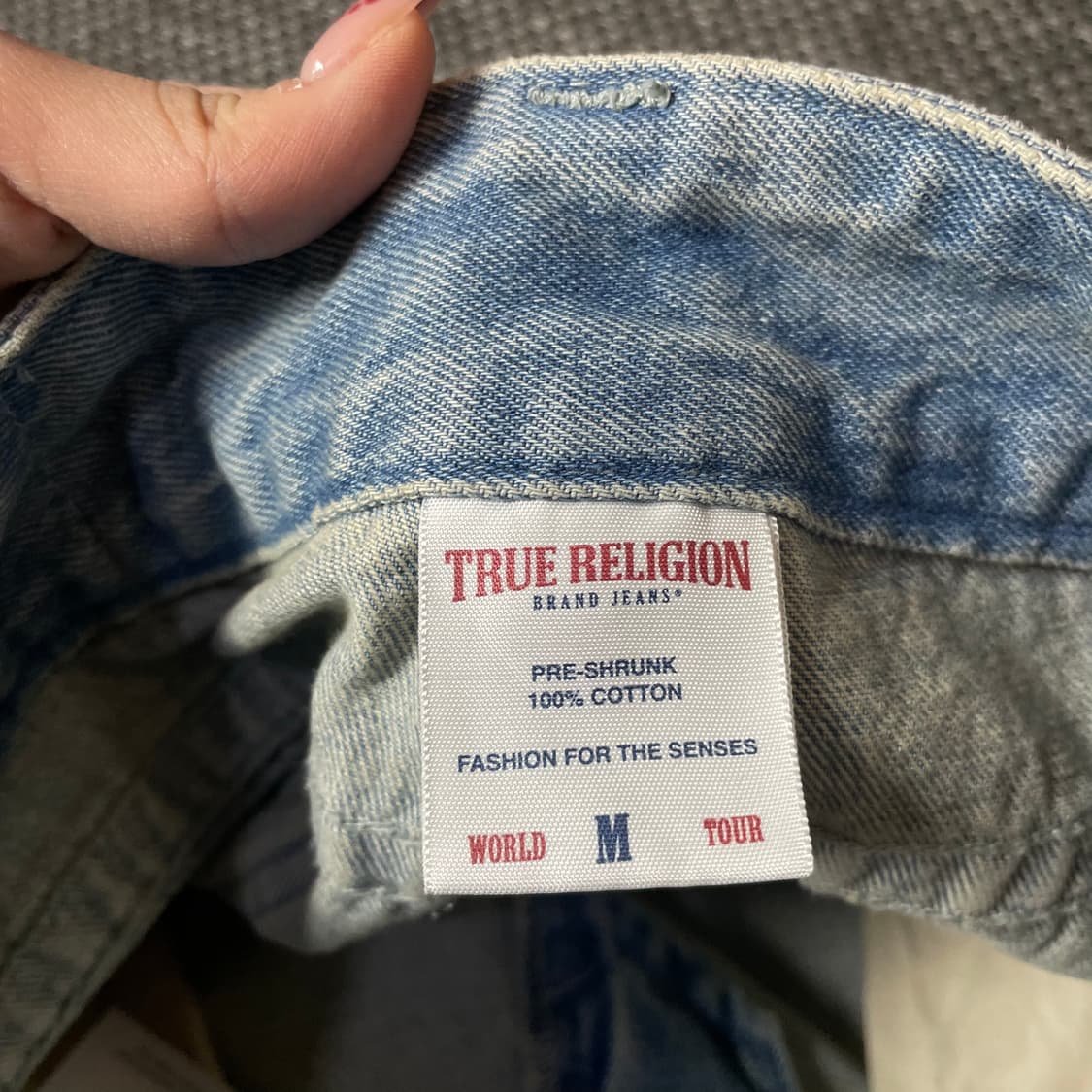 (30) 트루릴리젼 디테일 카고 연청 데님 팬츠 M 상품이미지5