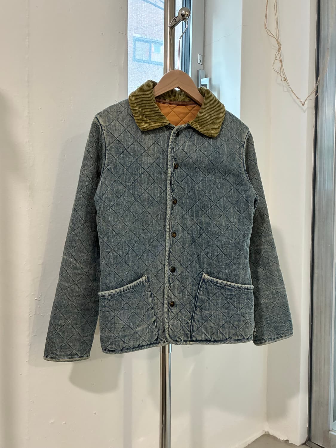 캐피탈 데님 퀼팅 자켓 상품이미지1