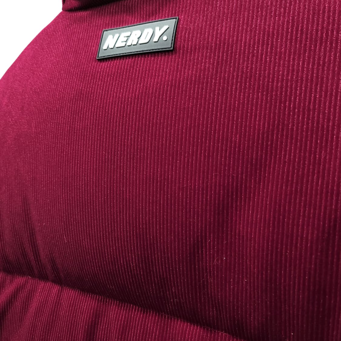 [S] 널디 버건디 코듀로이 벨벳 다운 패딩 상품이미지6