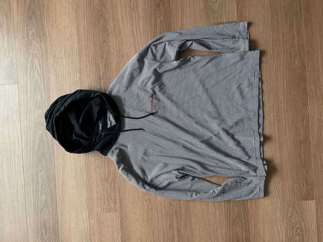 [3] 언더커버 스트라이프 후드 상품이미지1