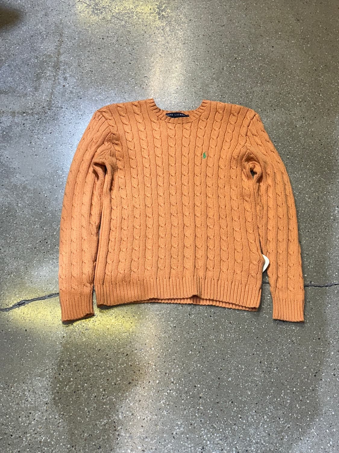 POLO 폴로 오렌지 케이블니트💯 상품이미지3