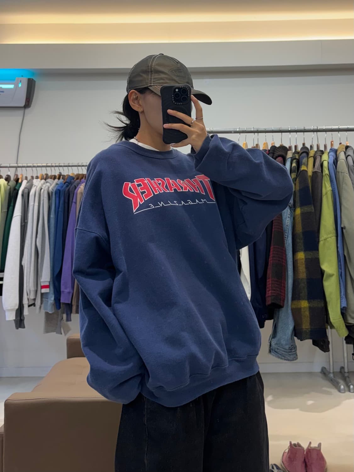 트레셔 빅로고 맨투맨 상품이미지5