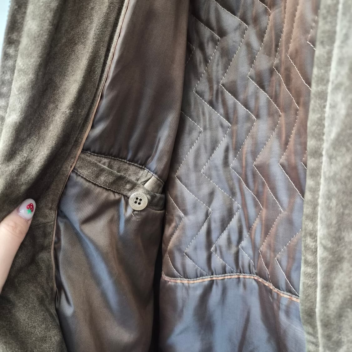 브라운 소가죽 자켓 남성 L 상품이미지9