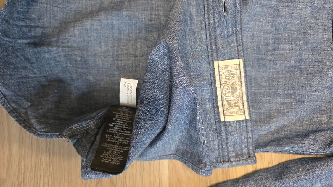 RRL 인디고 샴브레이 워크셔츠 S 사이즈 상품이미지2