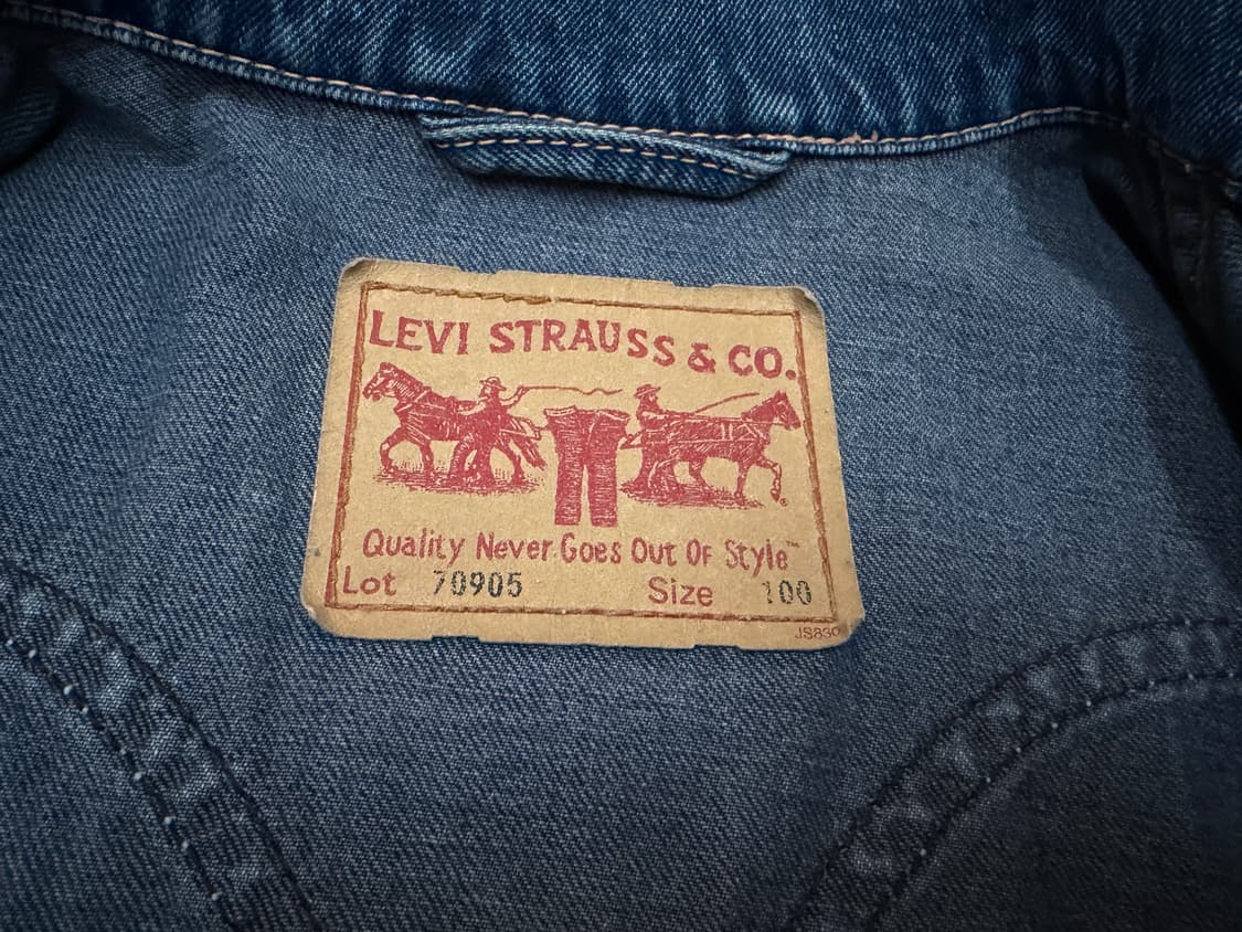 리바이스 타입원 자켓 L 100 데님 청자켓 상품이미지7