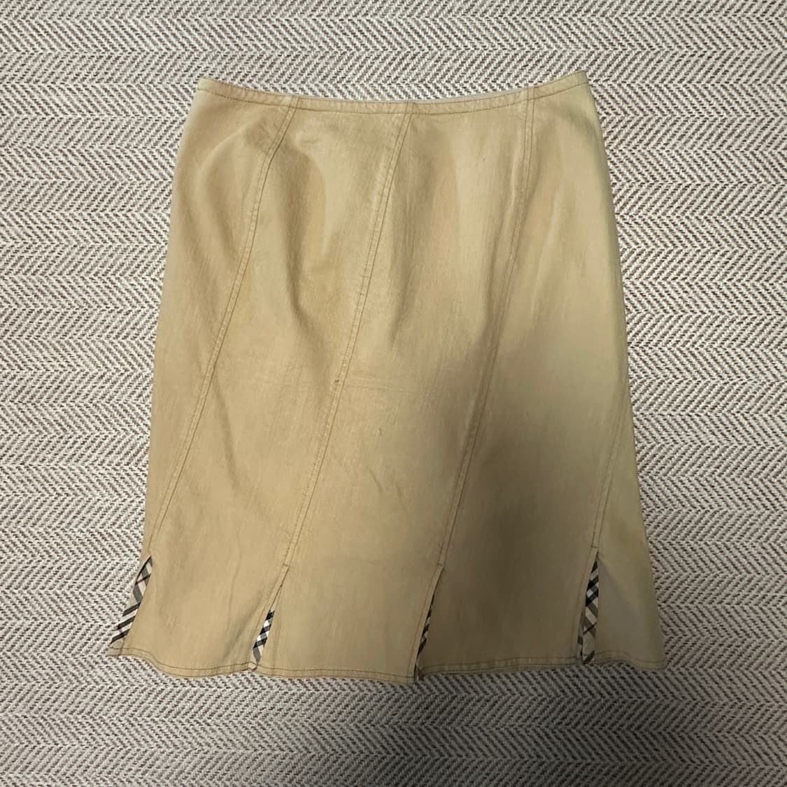 BURBERRY cotton skirt beige 상품이미지2