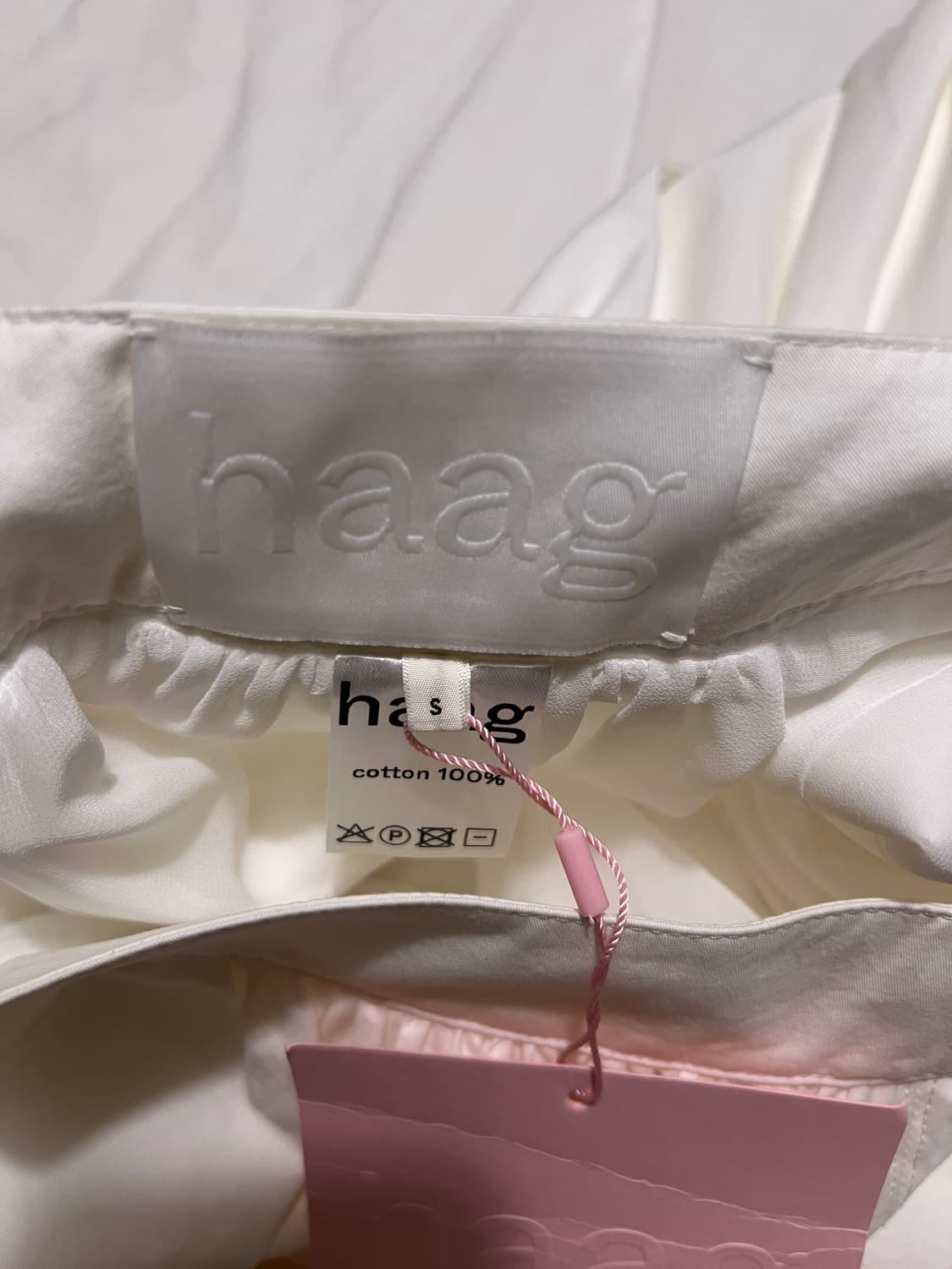 Haag paper skirt 헤이그 페이퍼 스커트 white/s 상품이미지6