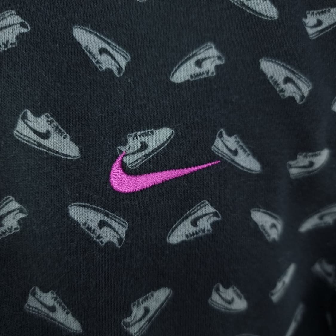 [나이키] 스우시 자수 멀티 패턴 후드 집업 블랙 M19508 상품이미지6