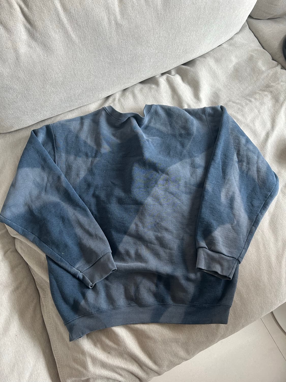 러셀 맛 선페이딩 맨투맨 판매 상품이미지3