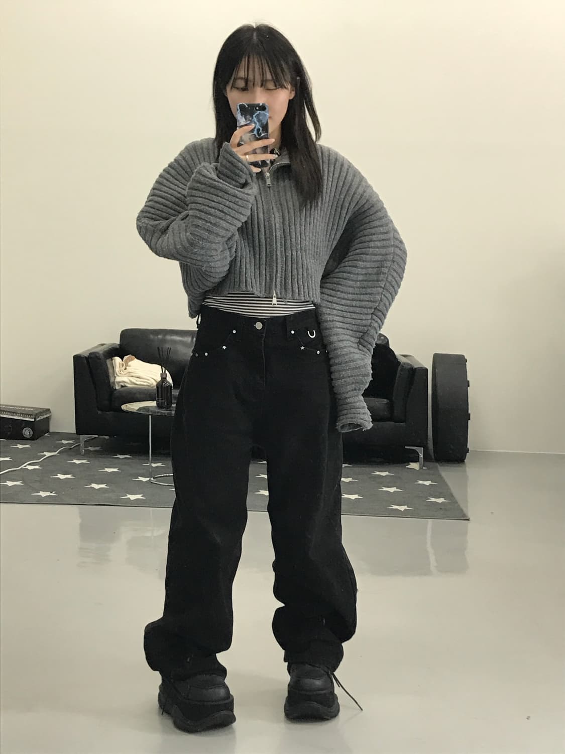 치코 울 디테일 숏 가디건 상품이미지1