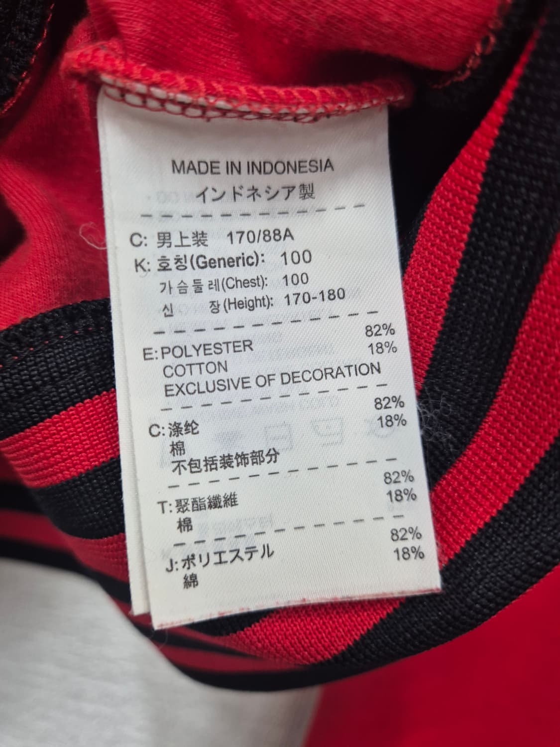 나이키 맨체스터 유나이티드 레드 트랙탑 / 100(정품) 상품이미지6