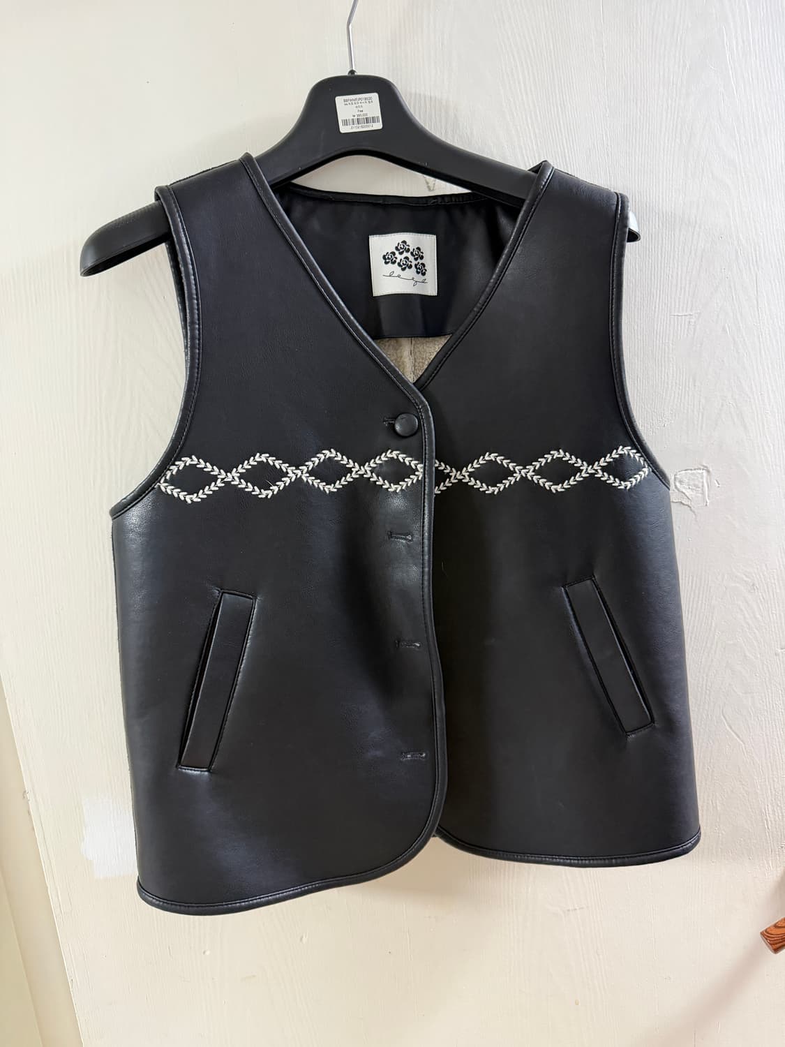 시눈 가죽털조끼 상품이미지1