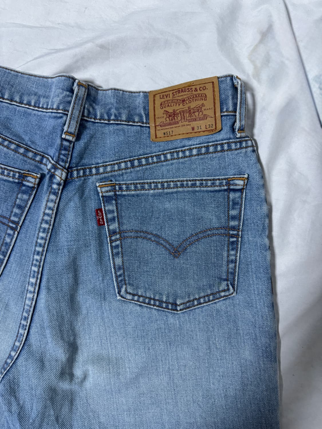 90s jp 리바이스 517 부츠컷 데님 팬츠 상품이미지3