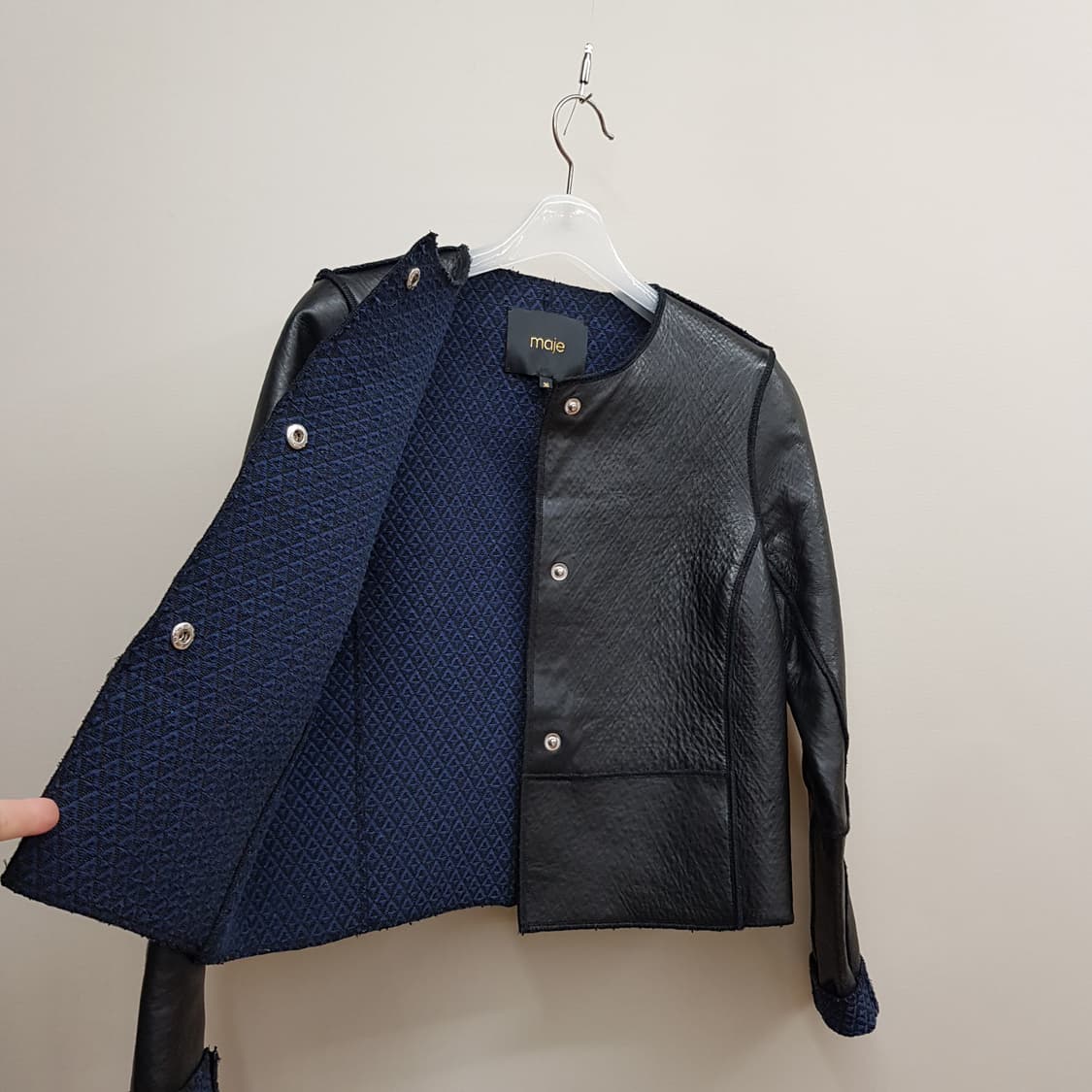 마쥬 Maje 비비안 본디드 가죽 자켓 36사이즈 상품이미지5