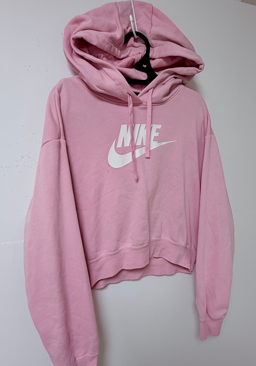 💕나이키 NIKE 핑크 크롭 후드티 S / 빅로고 후드 / 여성 오버핏 상품이미지2