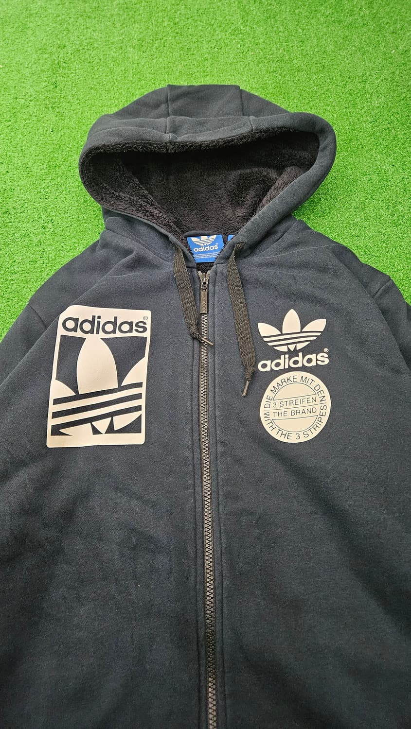 아디다스 후드 집업 블랙 기모 안감 100 상품이미지2