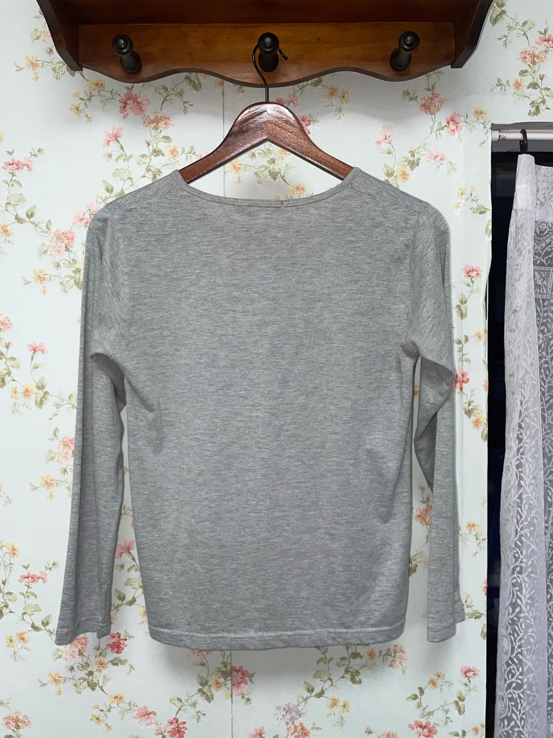 레터링 그레이 롱슬리브 상품이미지2