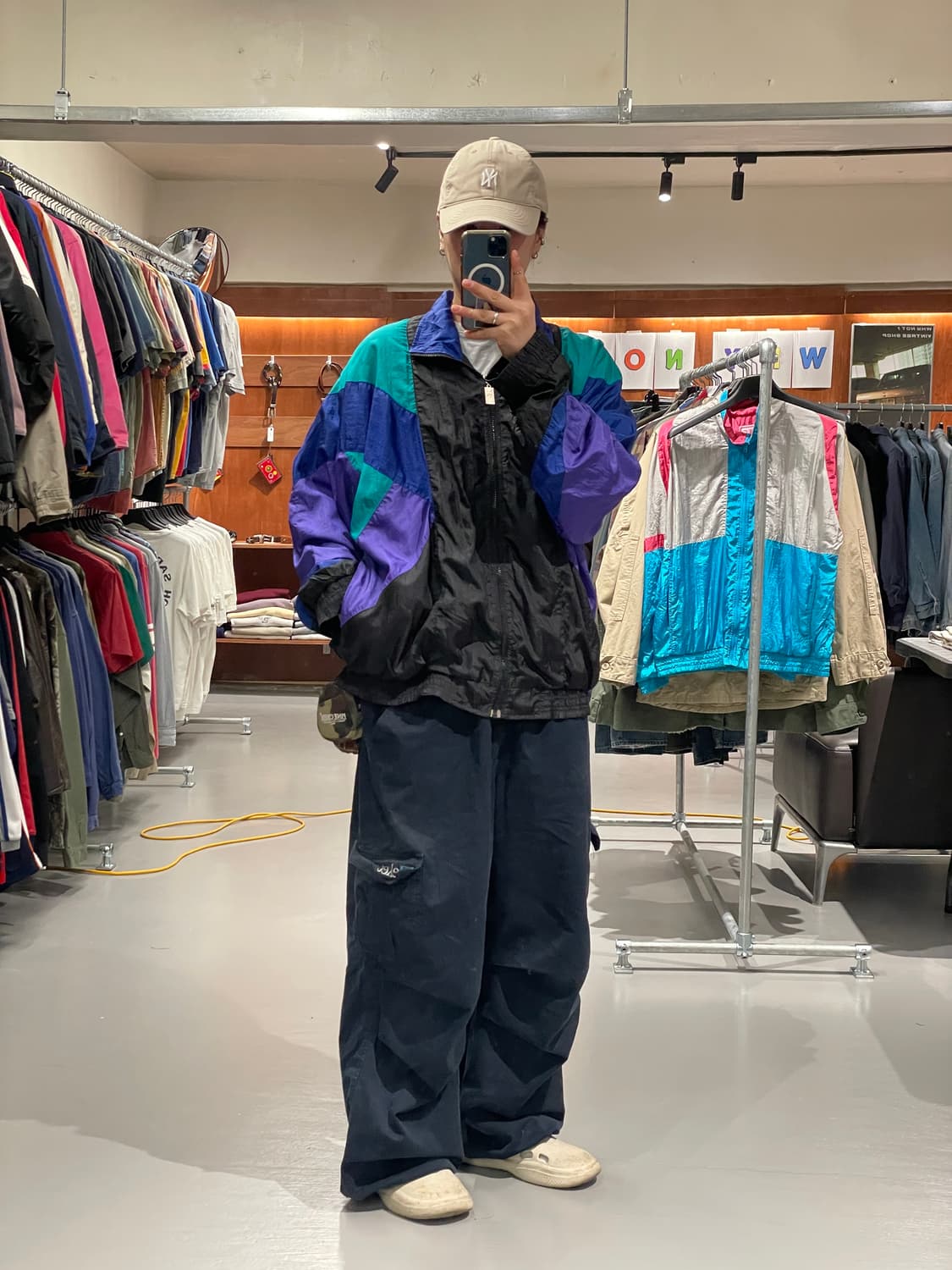 90‘s 빈티지 올드스쿨 바람막이 자켓   상품이미지3