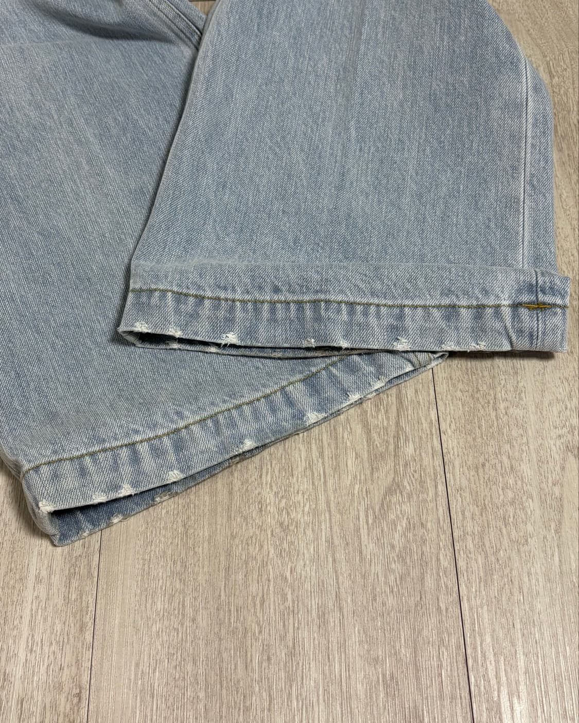 [2]타일레 26SS 칼리 워싱 데님 트라우저 라이트 블루 상품이미지9