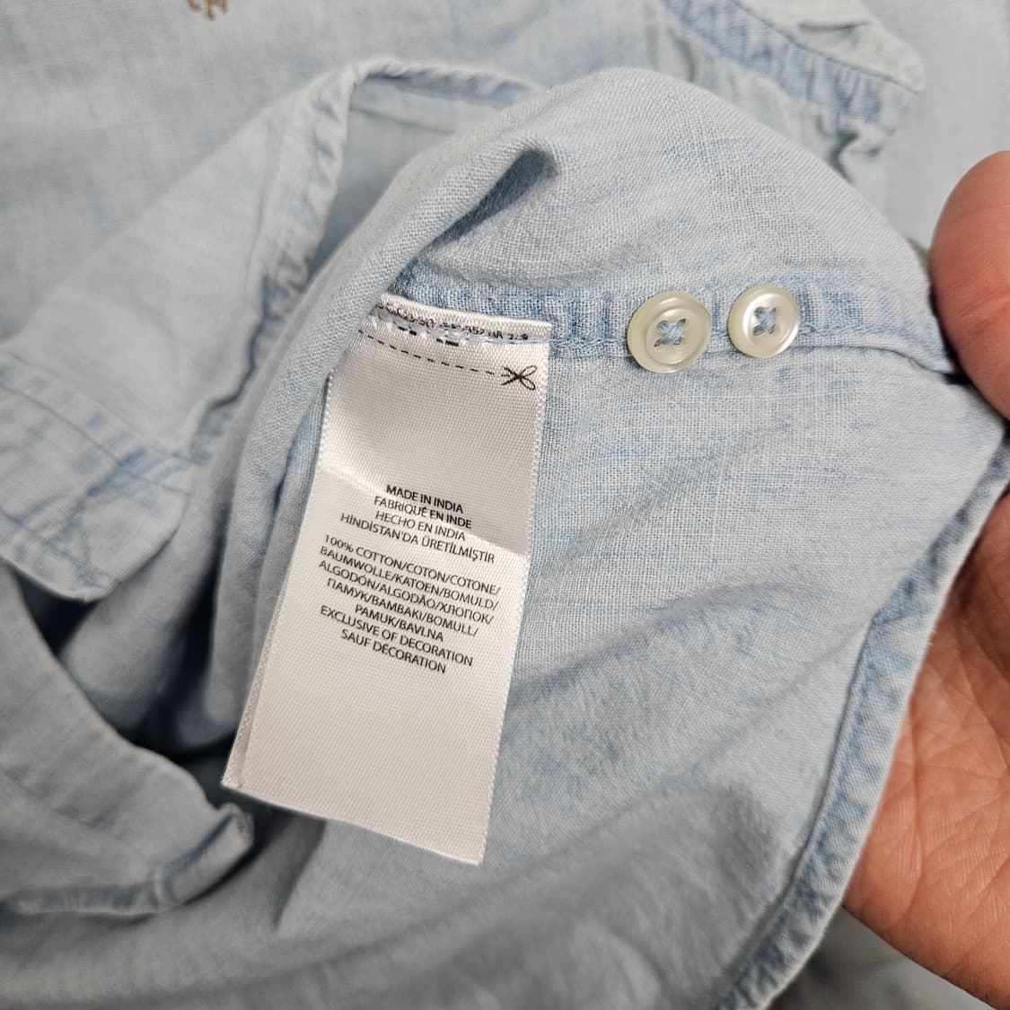 폴로 랄프 로렌 신형 샴브레이 셔츠 s 상품이미지4