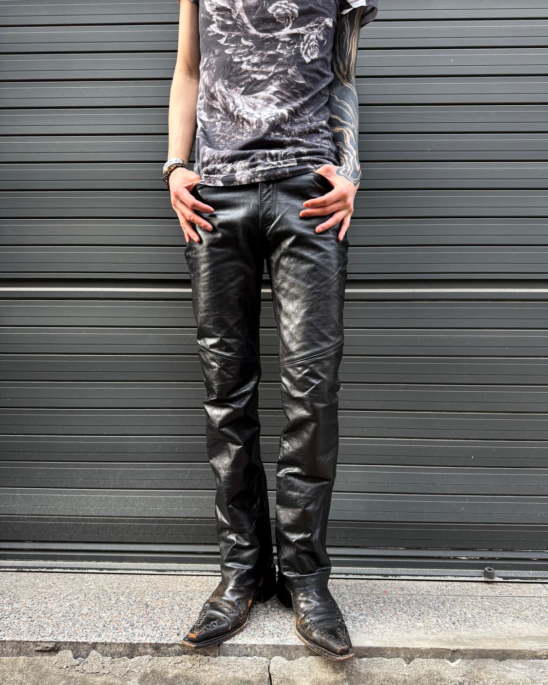 GAP – Leather Boot-cut Pants 상품이미지1