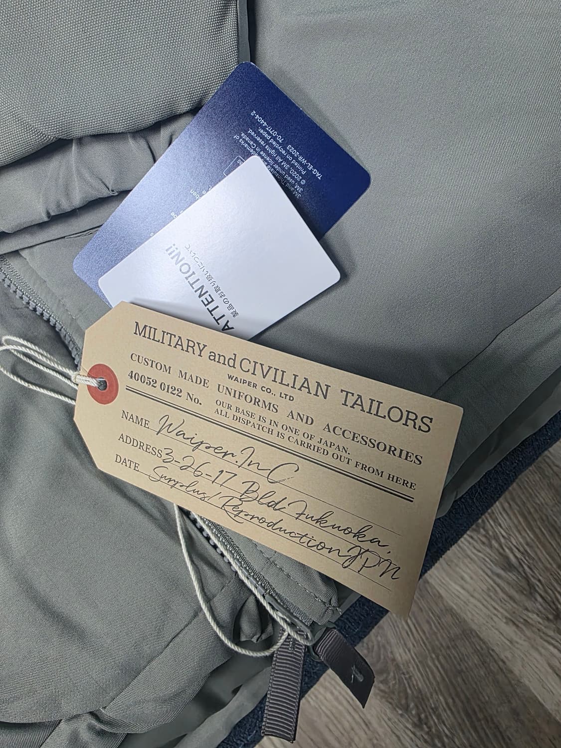 WAIPER ECWCS GEN III LEVEL 7 라지(새상품) 상품이미지5