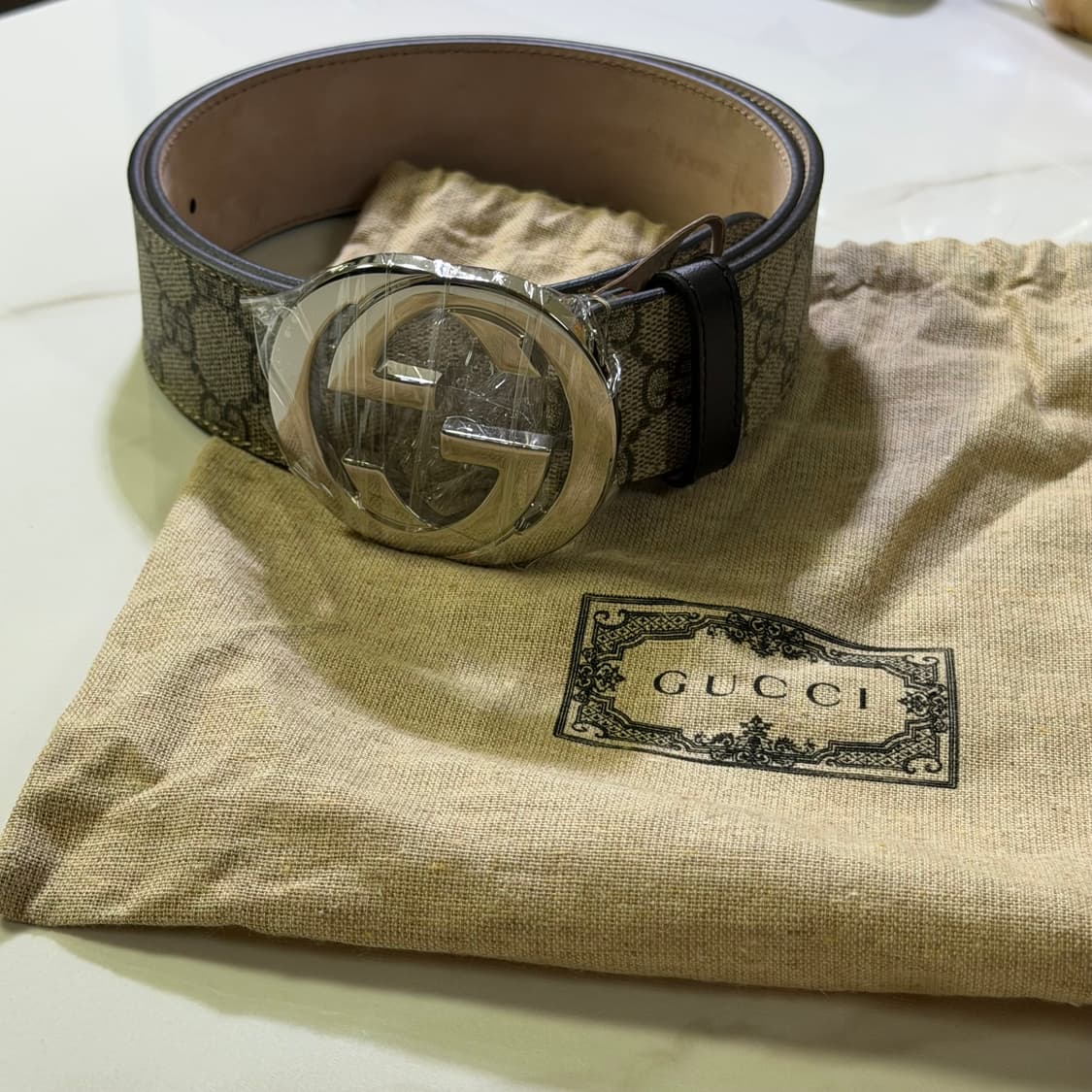 (80) Gucci 구찌 GG 슈프림 인터로킹 벨트 상품이미지1