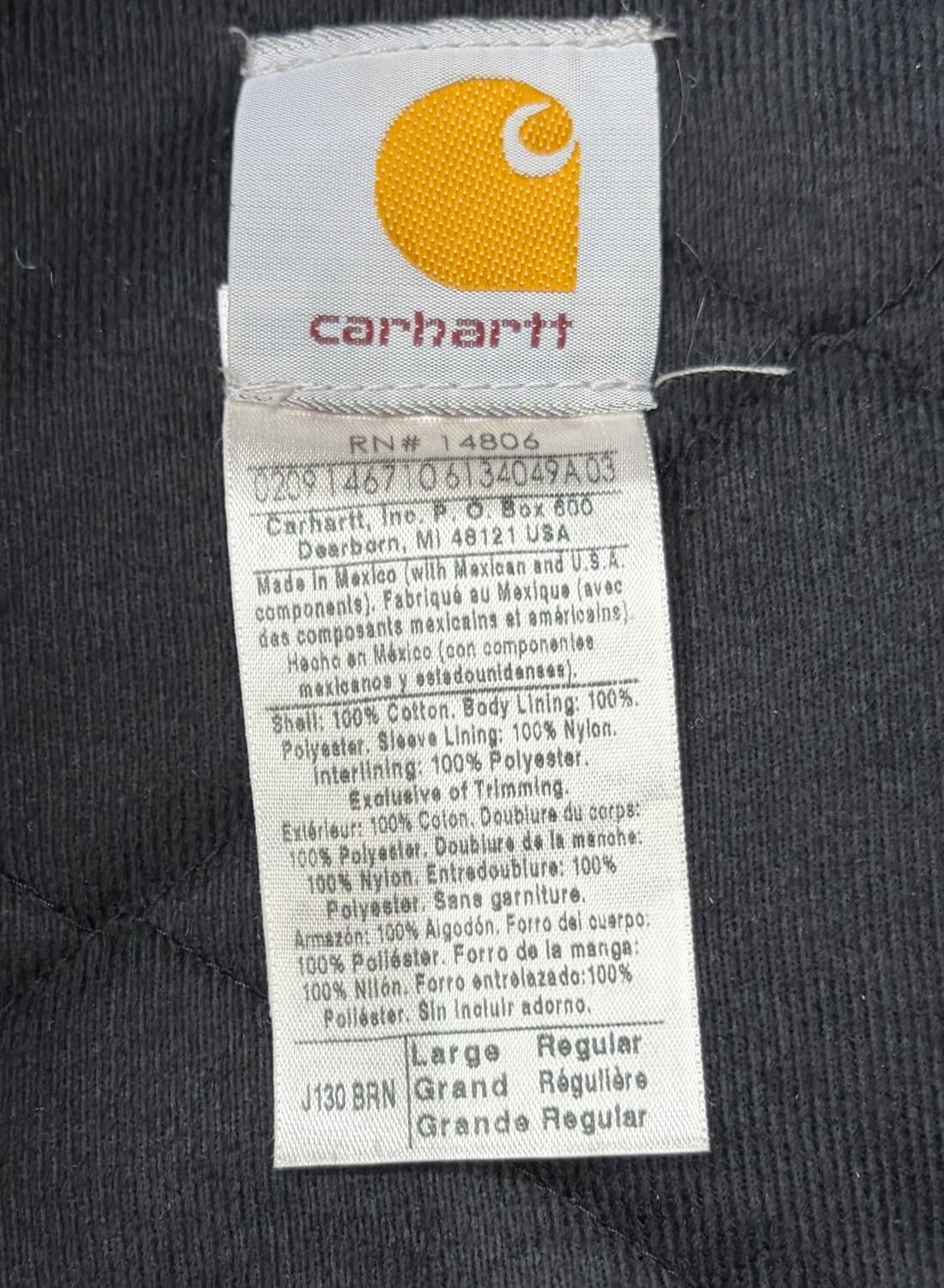 00s 칼하트 j130 덕액티브 brn 자켓 상품이미지7