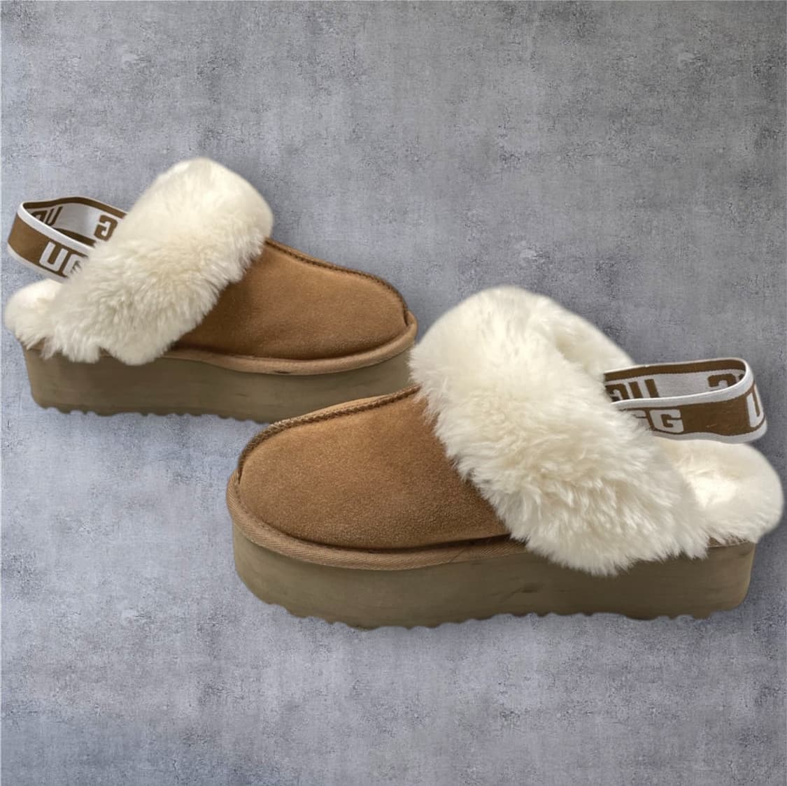 UGG 어그 체스트넛 펀케트 슬라이드 플랫폼 슬리퍼 37 상품이미지2